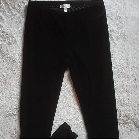 Urban Outfitters Leggings Silence & Noise Velour Soft Black Stretch Women Medium - Picture 1 of 5